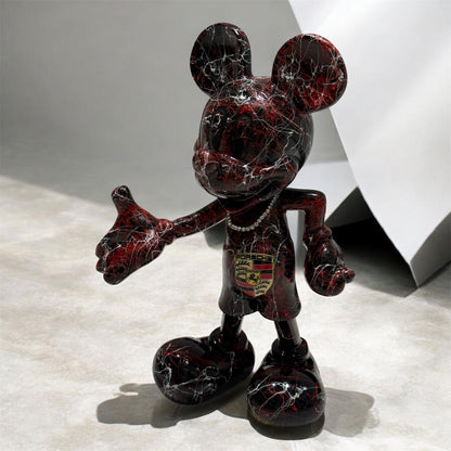 Luxury black Motorsport Sculpture Supercar Inspired Collectible Art
