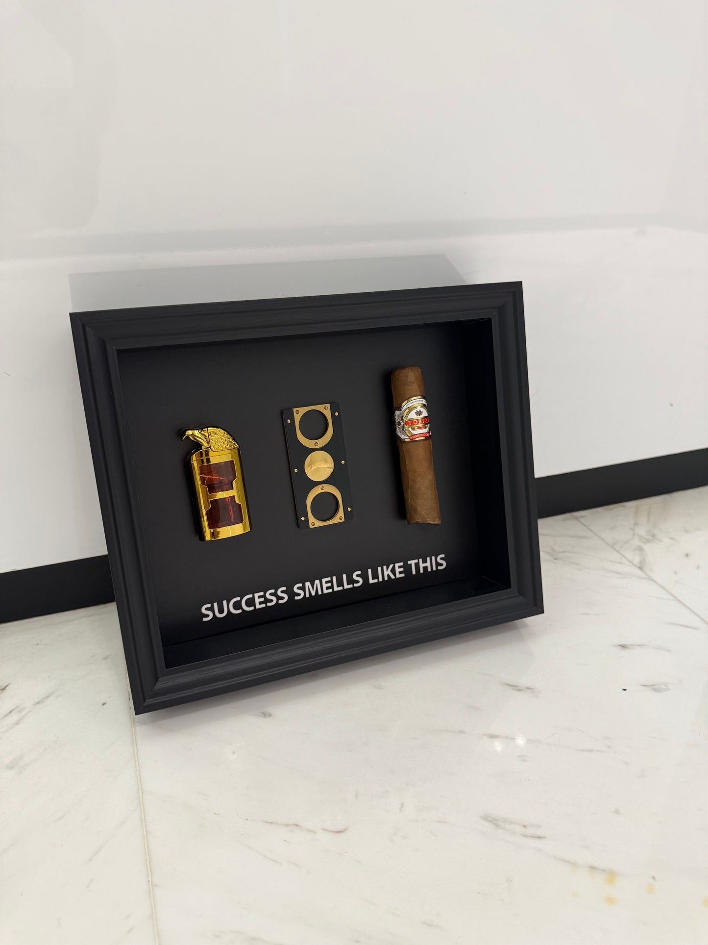 Success Smells Like This - Luxury Cigar Box Frame – A Statement for Winners