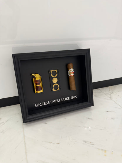 Success Smells Like This - Luxury Cigar Box Frame – A Statement for Winners
