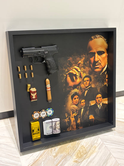 Legacy of Power Shadow Box Frame – Luxury Mafia Inspired Wall Art