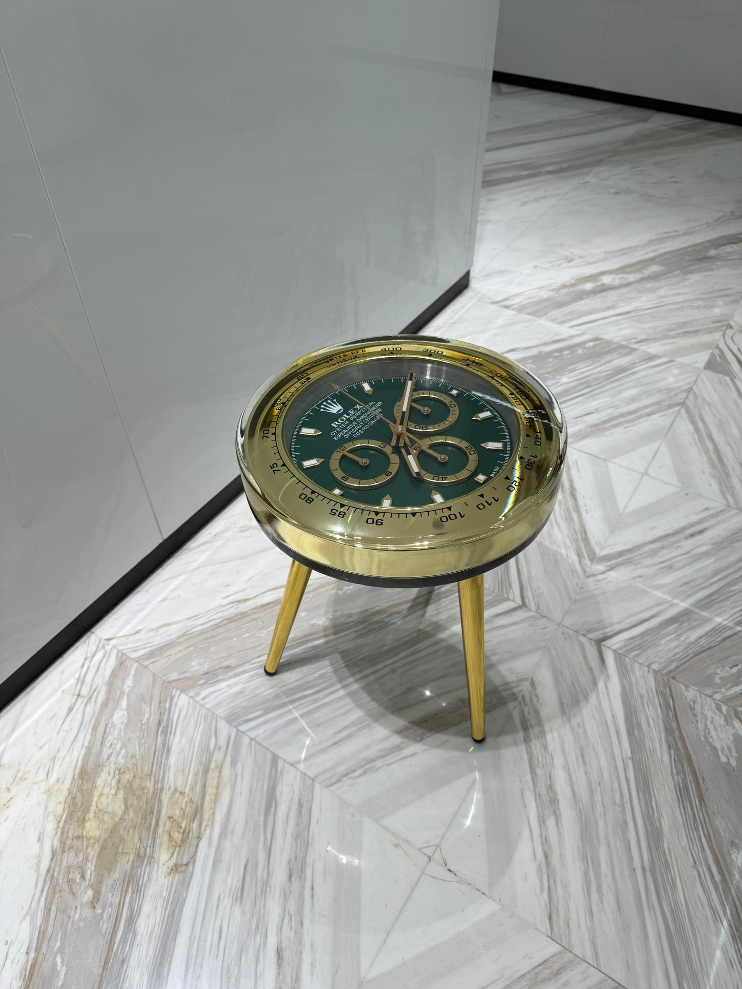 Rolex watch round side table