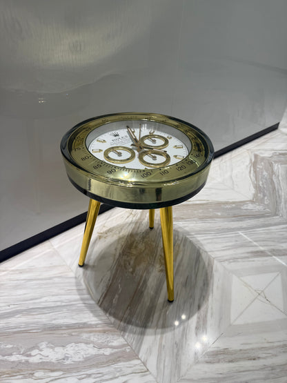 Handmade Luxury Timepiece-Inspired Round Side Table