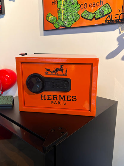 Orange Luxury-Inspired Digital Safe Box
