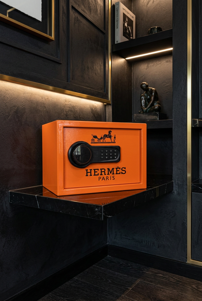 Orange Luxury-Inspired Digital Safe Box