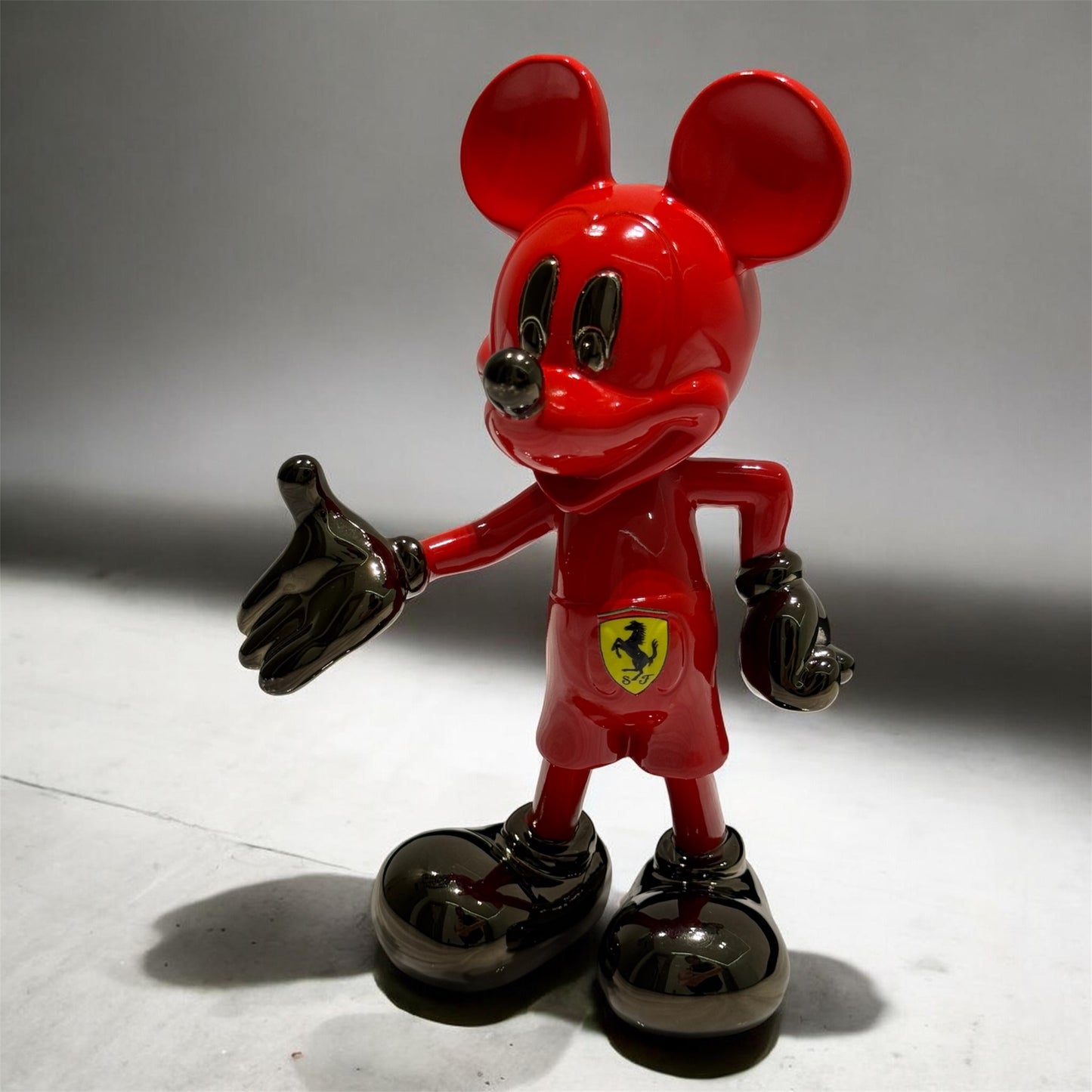 Luxury Red Motorsport Sculpture Supercar Inspired Collectible Art