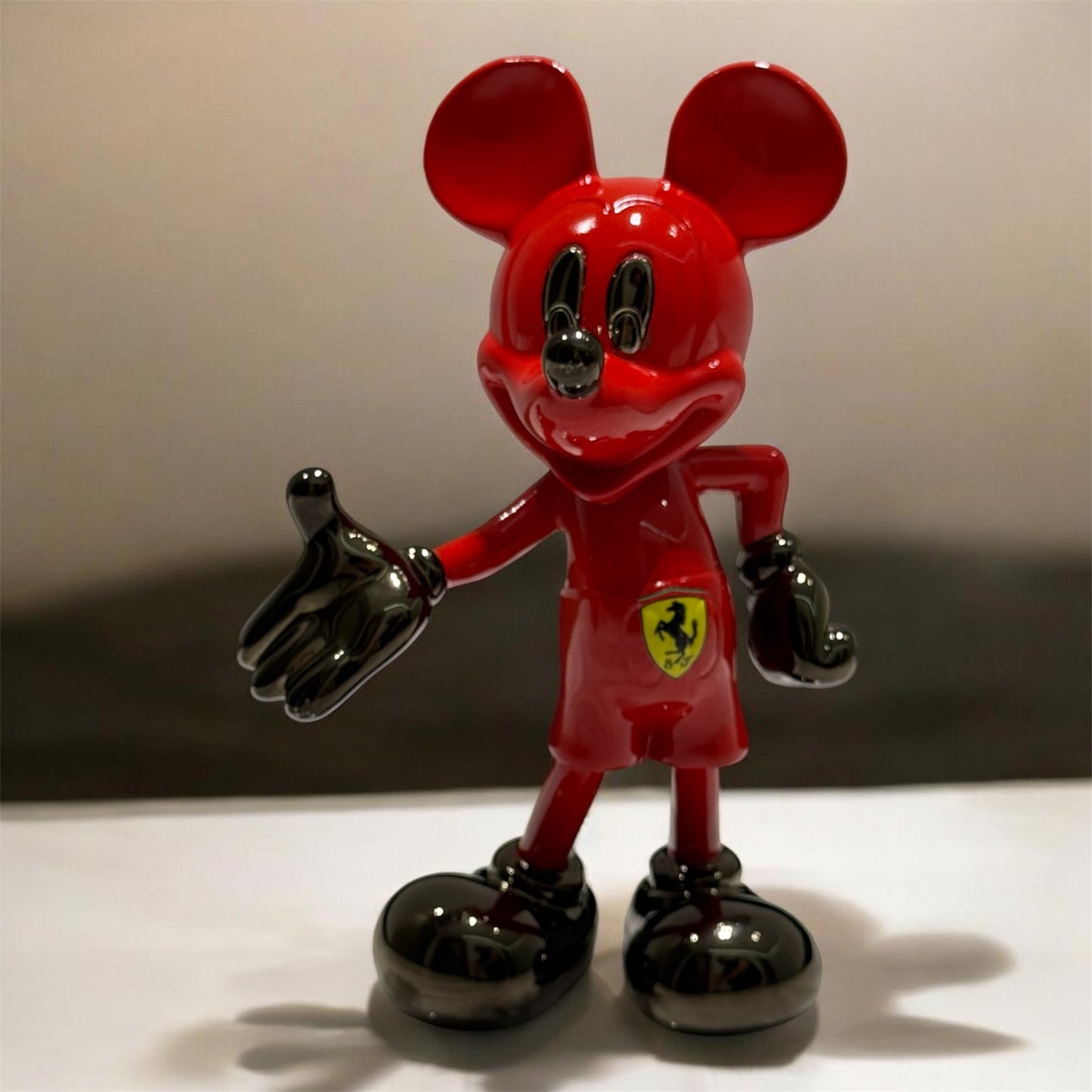 Luxury Red Motorsport Sculpture Supercar Inspired Collectible Art