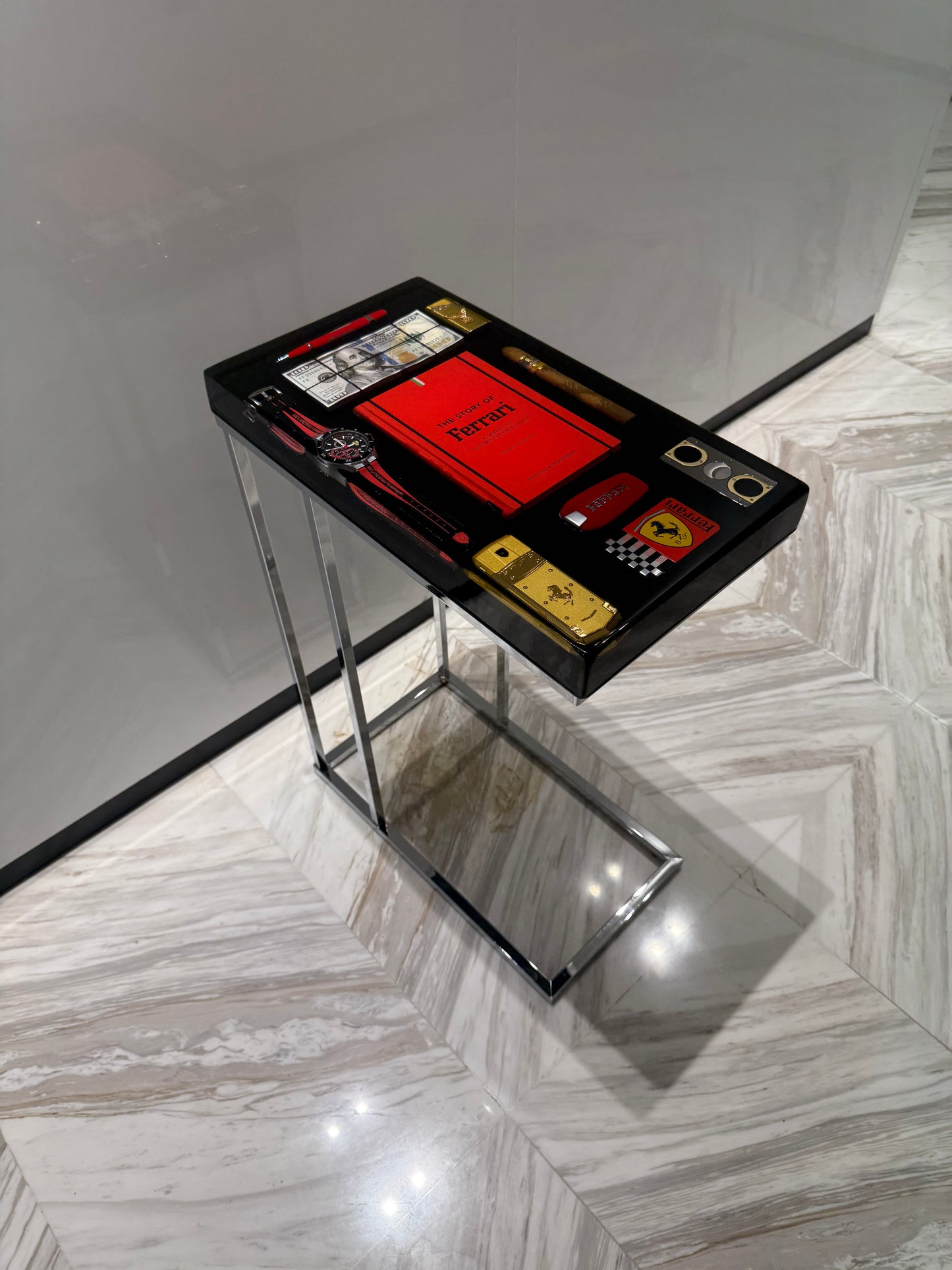 Ferrari-inspired limited edition no 11 - Square Side Table