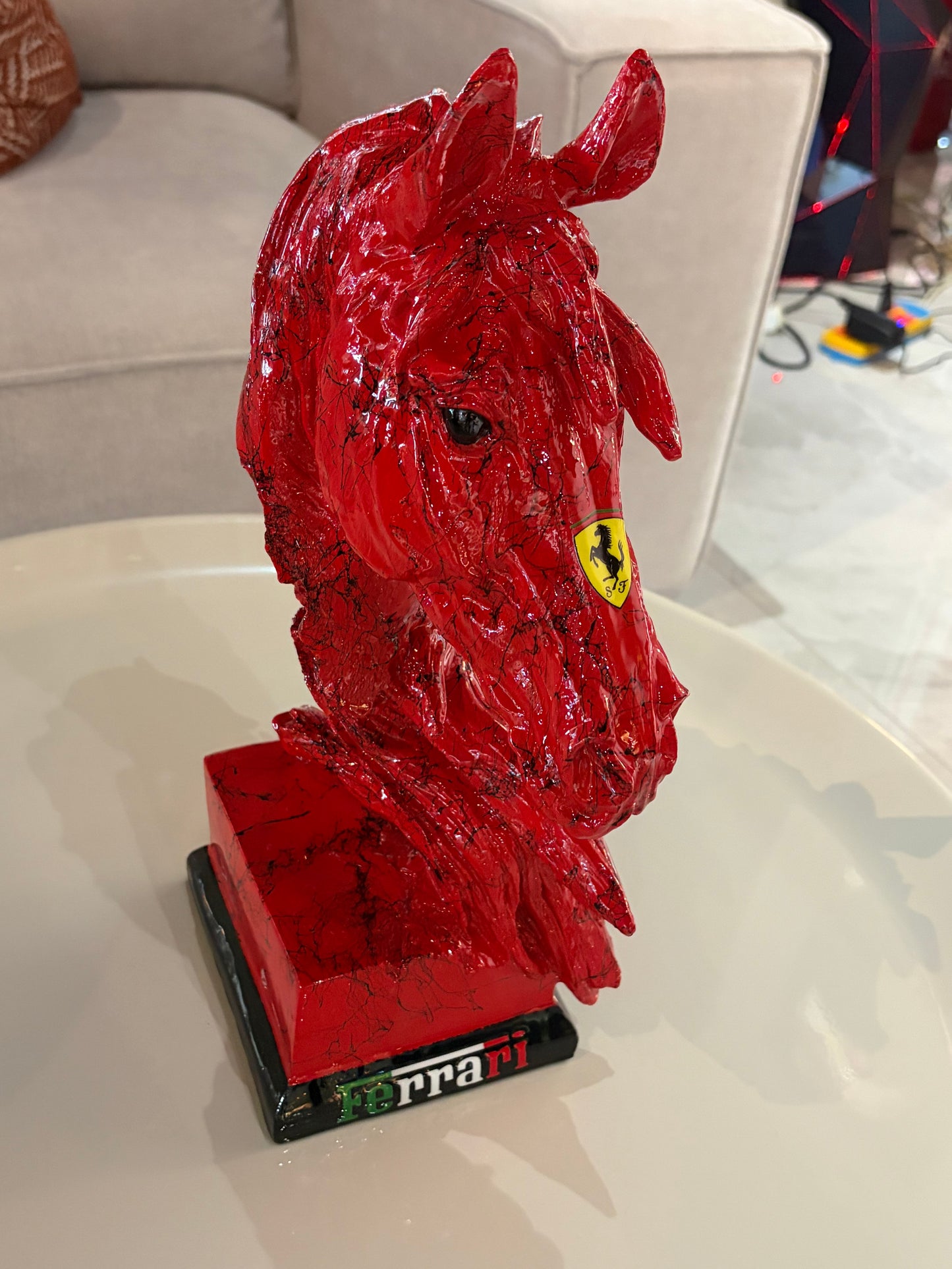Automotive inspired Horse Sculpture - The Spirit of Power and Speed