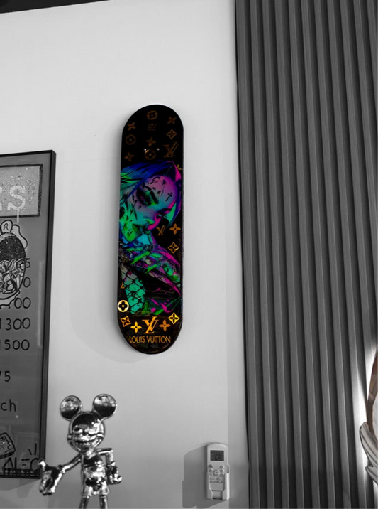 LV Skateboard Louis Vuitton Punk Lady black