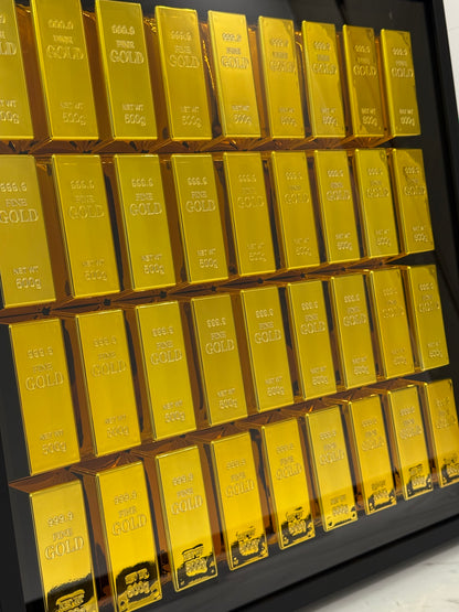 Gold bar Box Frame – The Ultimate Statement Piece