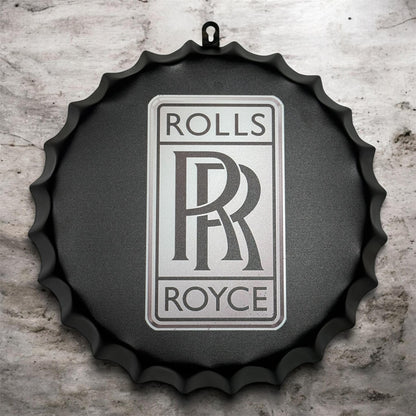 Automotive inspired Bottle Cap Wall Décor