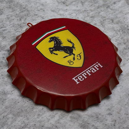 Automotive inspired Bottle Cap Wall Décor