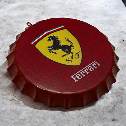 Automotive inspired Bottle Cap Wall Décor