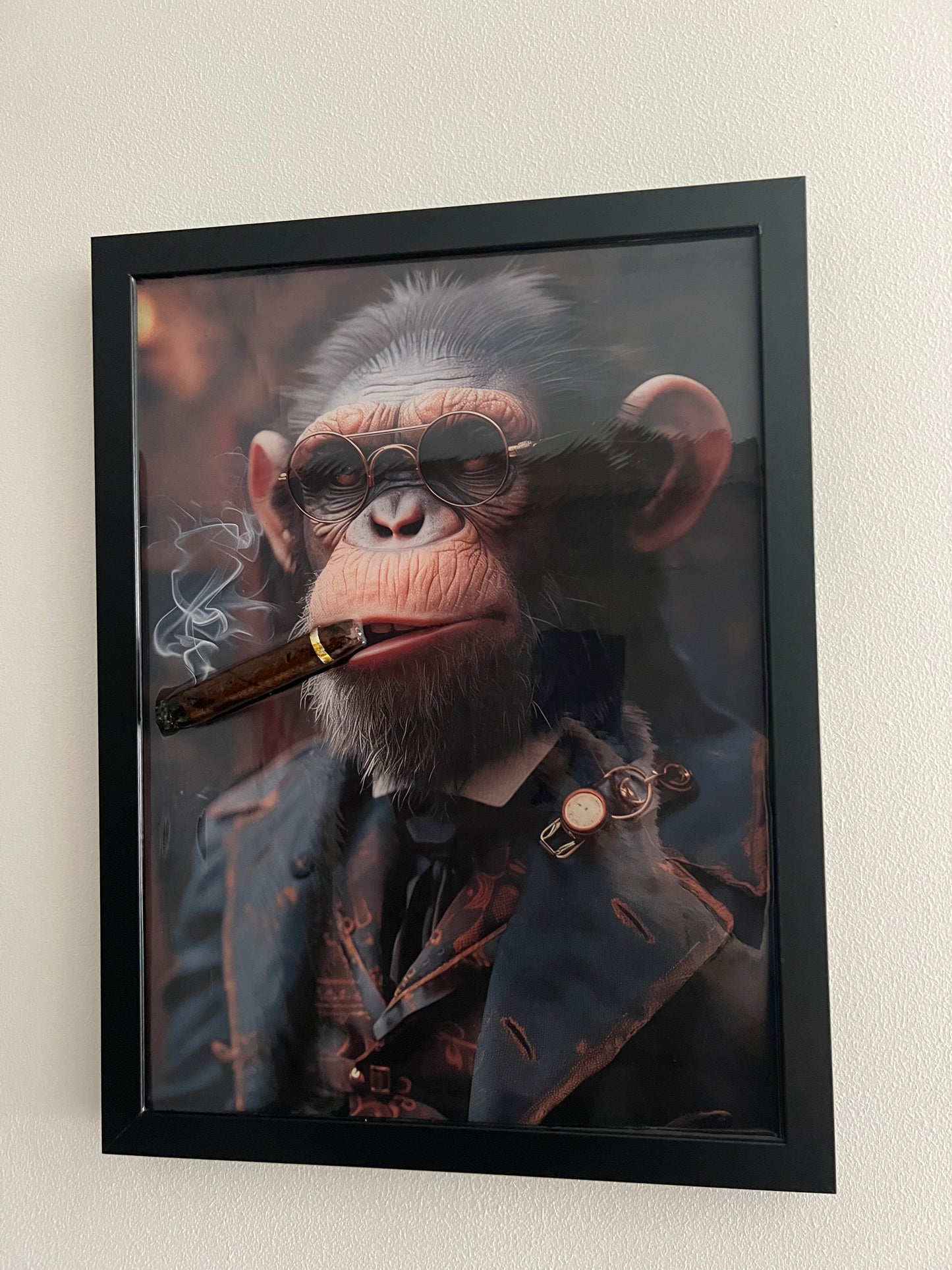 Smoking Monkey with Cigar