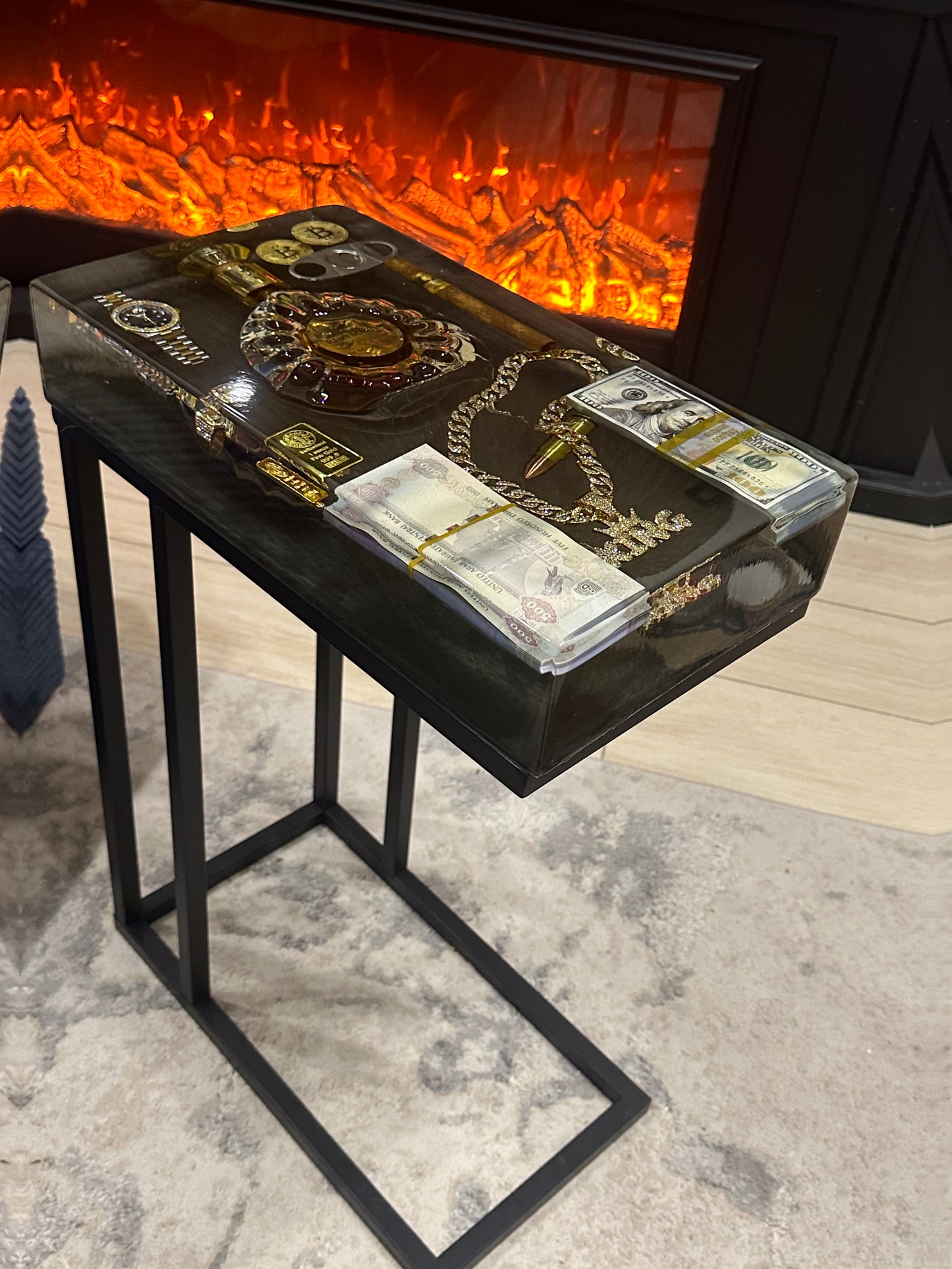 Remy Martin XO Square Side Table