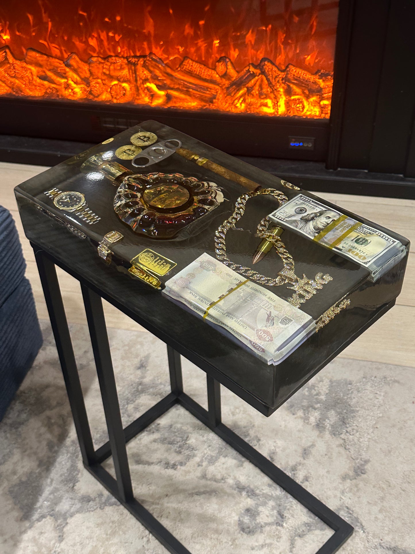 Remy Martin XO Square Side Table