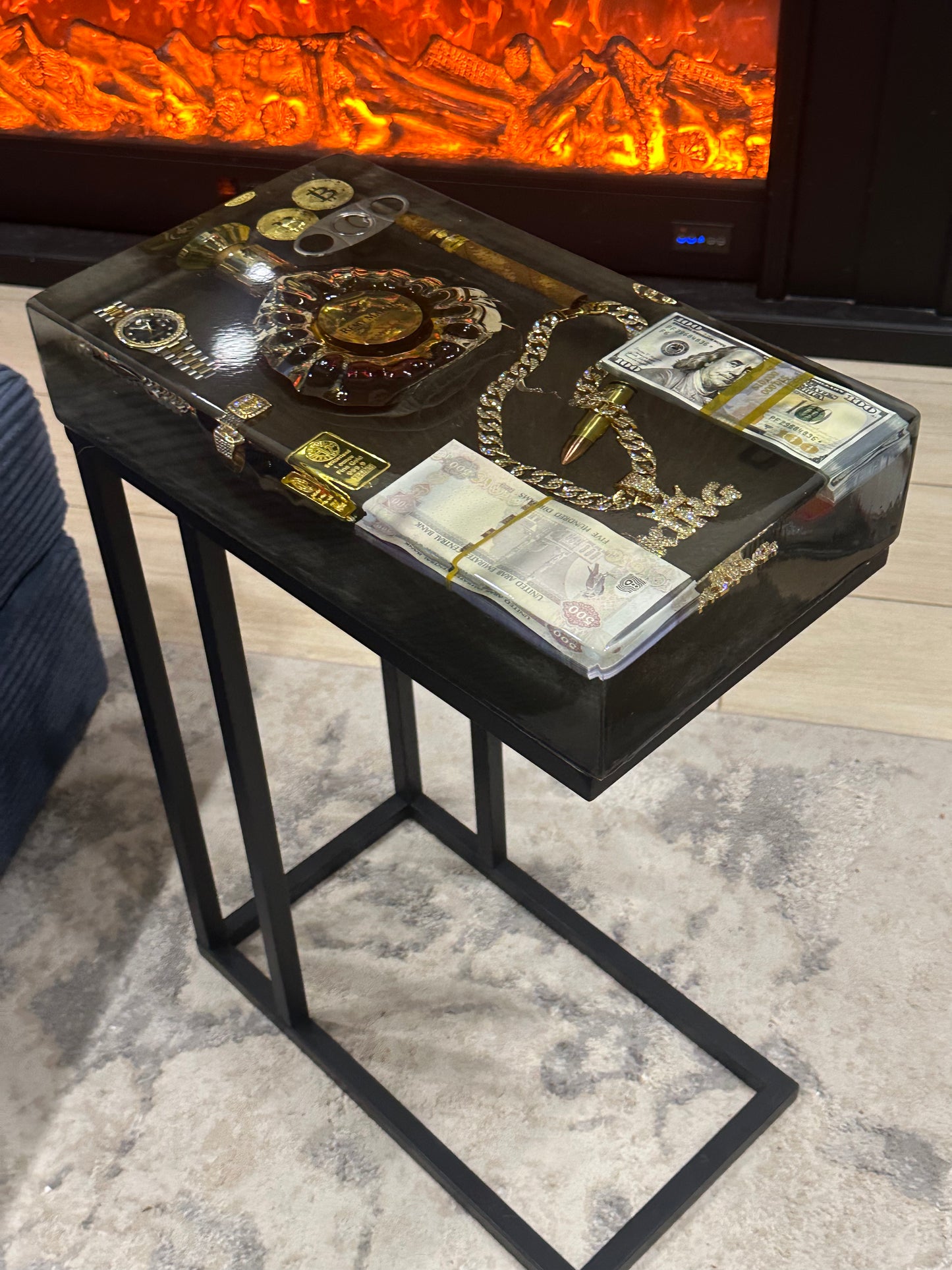 Remy Martin XO Square Side Table