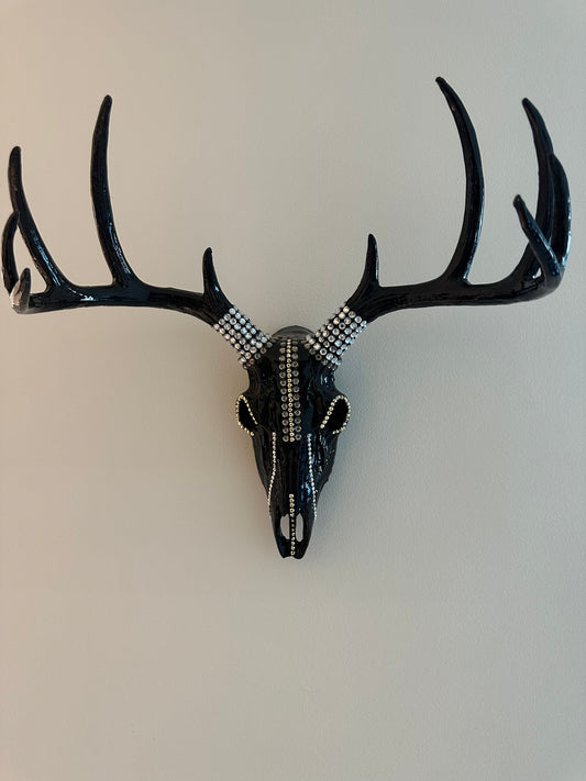 Deer Head Decor Black