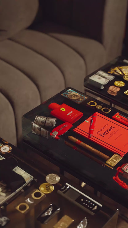 Luxury Automotive-Inspired Handmade Resin Side Table