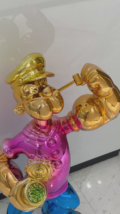 Luxury Popeye Sculpture – Strength, Style & Timeless Character