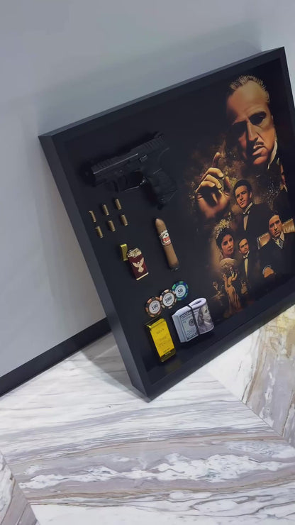 Legacy of Power Shadow Box Frame – Luxury Mafia Inspired Wall Art