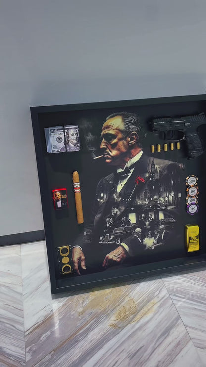 Legacy of Power Shadow Box Frame – Luxury Mafia Inspired Wall Art
