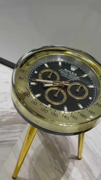 Unique luxury Rolex watch side table round