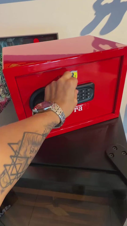 Red Racing-Inspired Safe Box – Statement Storage for Luxury Interiors