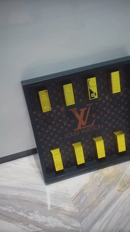 Luxury Gold Bar Collection Box Frame