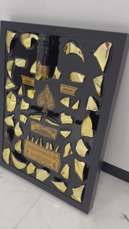 ACE Champagne Gold Broken Bottle art