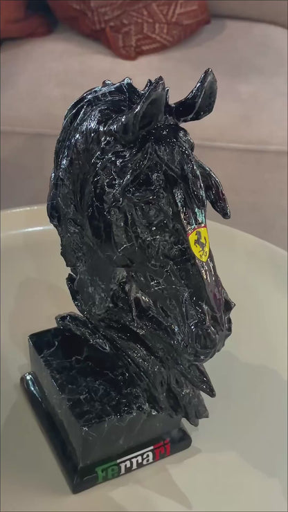 Automotive inspired Horse Sculpture - The Spirit of Power and Speed