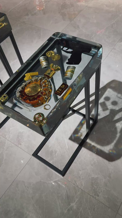 Remy Martin XO Square Side Table